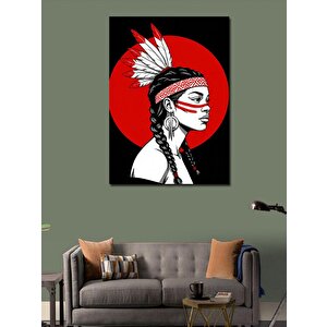 Kanvas Tablo Kırmızı Başlıklı Kadın 50x70 cm