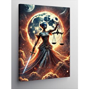 Kanvas Tablo Adaletin Kadın Figürü 50x70 cm