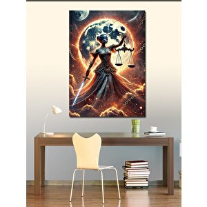 Kanvas Tablo Adaletin Kadın Figürü 50x70 cm