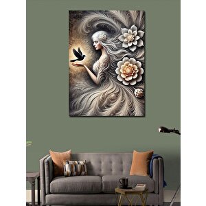 Kanvas Tablo Doğanın Zarif Kadını 70x100 cm