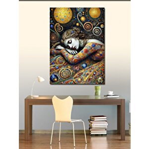 Kanvas Tablo Rüya Gören Kadın 100x140 cm