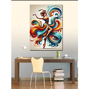 Kanvas Tablo Akışkan Dansçı 100x140 cm