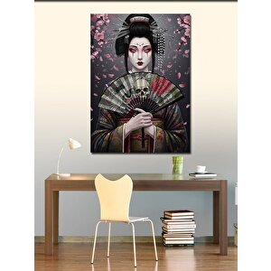 Kanvas Tablo Geleneksel Japon Geisha Kadın 50x70 cm