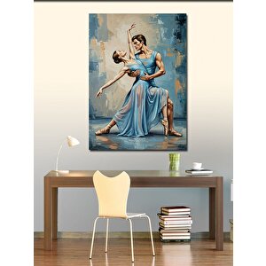 Kanvas Tablo Dans Eden Çift Çizimi 70x100 cm