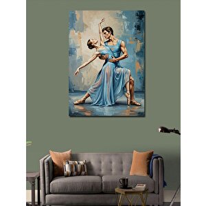 Kanvas Tablo Dans Eden Çift Çizimi 70x100 cm