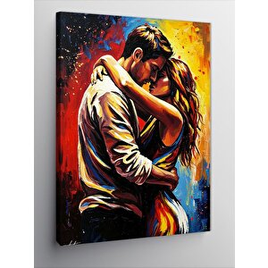Kanvas Tablo Dans Eden Çift 100x140 cm