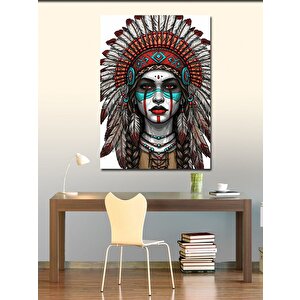 Kanvas Tablo Kızılderili Kadın 70x100 cm