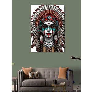 Kanvas Tablo Kızılderili Kadın 70x100 cm