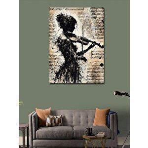 Kanvas Tablo Keman Çalan Kadın 50x70 cm