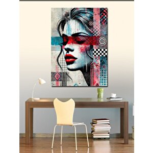 Kanvas Tablo Sanatsal Kadın Portresi 70x100 cm