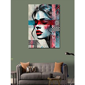 Kanvas Tablo Sanatsal Kadın Portresi 70x100 cm