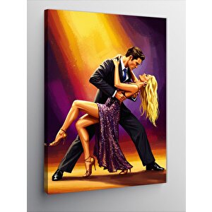 Kanvas Tablo Dans Eden Çift Figürü 100x140 cm