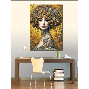 Kanvas Tablo Sanatsal Kadın Ve Renkler 100x140 cm