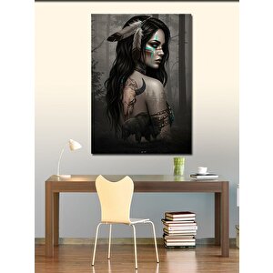 Kanvas Tablo Karanlık Ve Gotik Kadın Portresi 50x70 cm