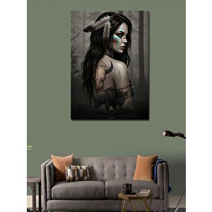 Kanvas Tablo Karanlık Ve Gotik Kadın Portresi 100x140 cm