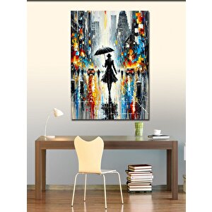 Kanvas Tablo Yağmur Altında Şemsiye 70x100 cm