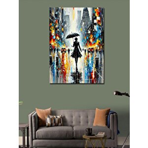 Kanvas Tablo Yağmur Altında Şemsiye 70x100 cm