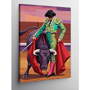 Kanvas Tablo Matador Ve Boğa Dansı 50x70 cm