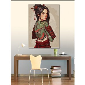 Kanvas Tablo Samuray Kadın 100x140 cm