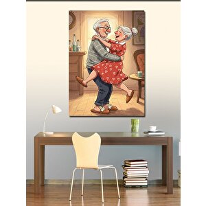 Kanvas Tablo Dans Eden Çift Ve Sevgi 50x70 cm