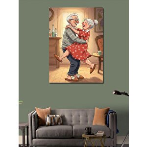 Kanvas Tablo Dans Eden Çift Ve Sevgi 50x70 cm