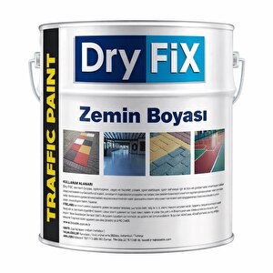DryFix Traffic Paint Fayans,Seramik,Mermer,Beton ve Asfalt Zemin Boyası 5 Kg Ral 7047 Açık Gri