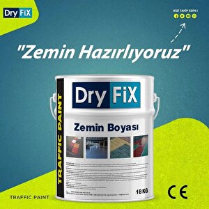 DryFix Traffic Paint Fayans,Seramik,Mermer,Beton ve Asfalt Zemin Boyası 5 Kg Ral 7047 Açık Gri