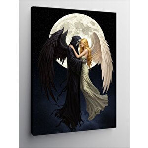 Kanvas Tablo Melekler Ve Karanlık Figürler 70x100 cm