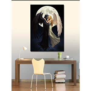 Kanvas Tablo Melekler Ve Karanlık Figürler 70x100 cm