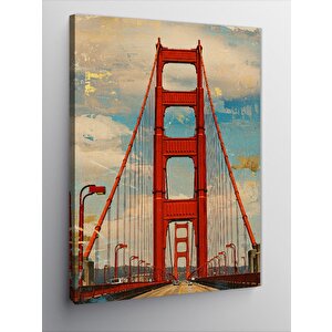 Kanvas Tablo Golden Gate Köprüsü 50x70 cm