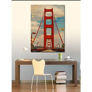 Kanvas Tablo Golden Gate Köprüsü 50x70 cm