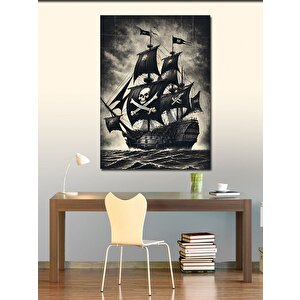 Kanvas Tablo Korsan Yelkenli Gemisi 70x100 cm