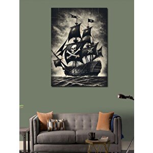 Kanvas Tablo Korsan Yelkenli Gemisi 70x100 cm