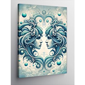 Kanvas Tablo Kızkardeşler Motifi 50x70 cm