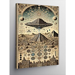 Kanvas Tablo Piramidin Gizemi 50x70 cm