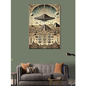 Kanvas Tablo Piramidin Gizemi 50x70 cm