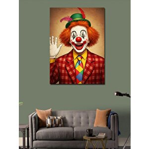 Kanvas Tablo Palyaço Ve Renkli Ceket 50x70 cm