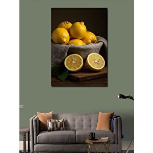 Kanvas Tablo Limon Doğa Çalışması 70x100 cm