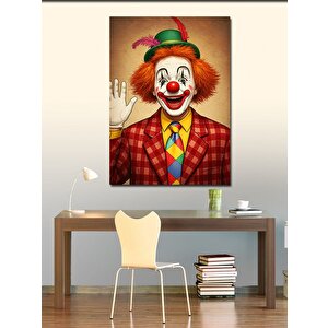 Kanvas Tablo Palyaço Ve Renkli Ceket 70x100 cm