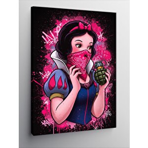 Kanvas Tablo Maskeli Pamuk Prenses 100x140 cm