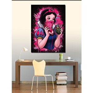 Kanvas Tablo Maskeli Pamuk Prenses 100x140 cm