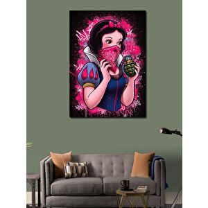 Kanvas Tablo Maskeli Pamuk Prenses 100x140 cm