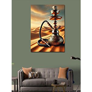 Kanvas Tablo Çöl Manzarasında Nargile 50x70 cm