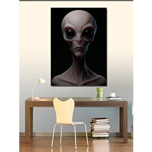 Kanvas Tablo Uzaylı Portresi Ve Gizemli Yüz 100x140 cm