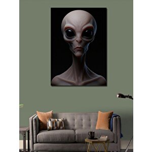 Kanvas Tablo Uzaylı Portresi Ve Gizemli Yüz 100x140 cm