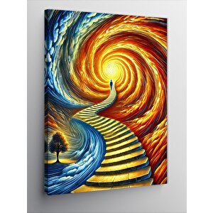 Kanvas Tablo Spiral Enerji Yolu 70x100 cm