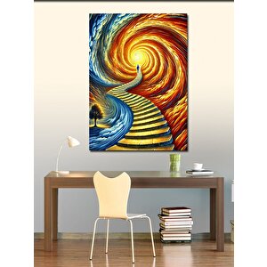Kanvas Tablo Spiral Enerji Yolu 100x140 cm