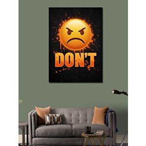 Kanvas Tablo "don't" Emoji Çizimi 100x140 cm