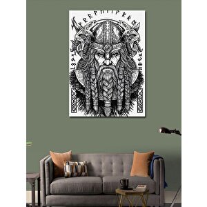 Kanvas Tablo Viking Portresi 50x70 cm