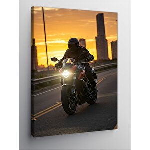Kanvas Tablo Motosiklet Sürüşü 70x100 cm